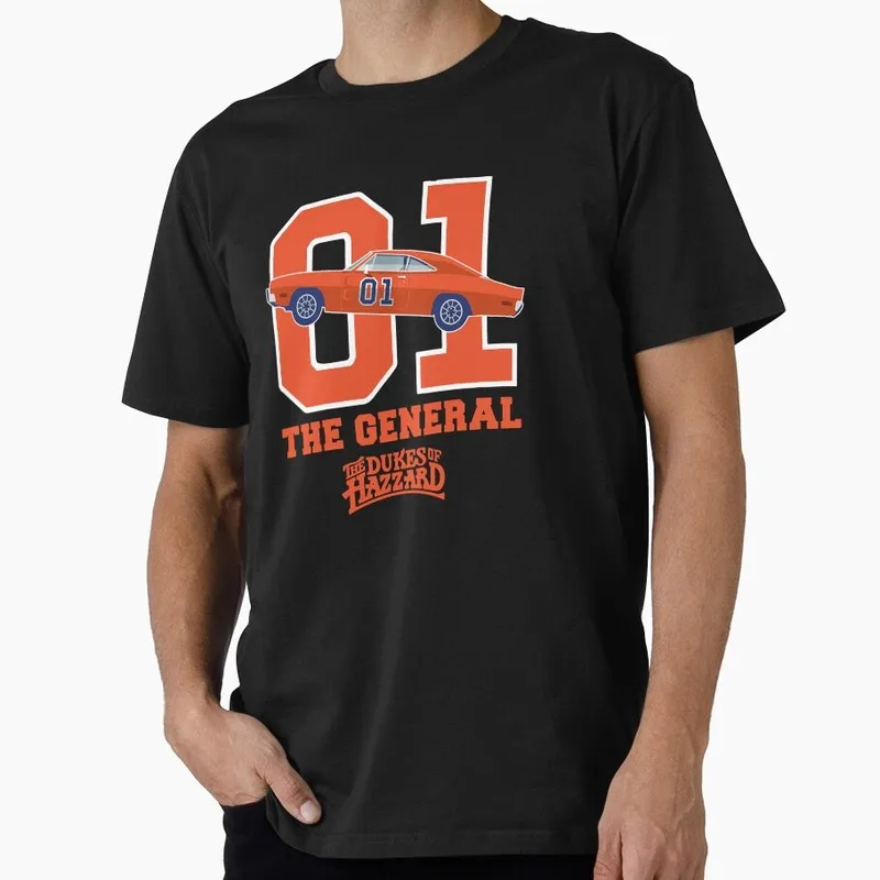 Retro Dukes of Hazzard Vintage Hazzard County Racing Graphic T-Shirt General Lee 01 Muscle Car Tee Classic 80s TV Fan Gift Tops