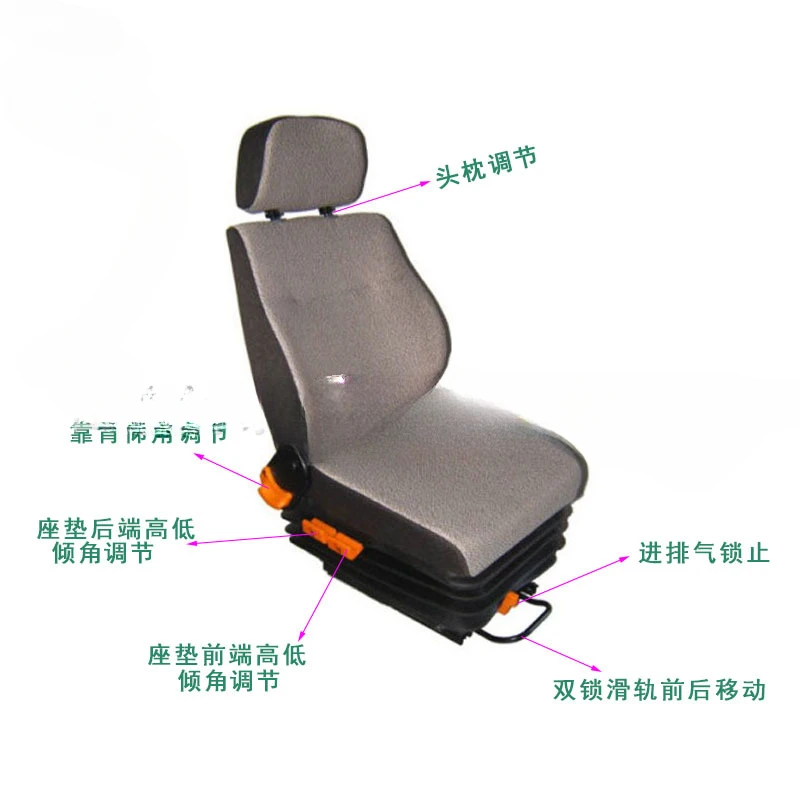 Asiento amortiguador airbag camión