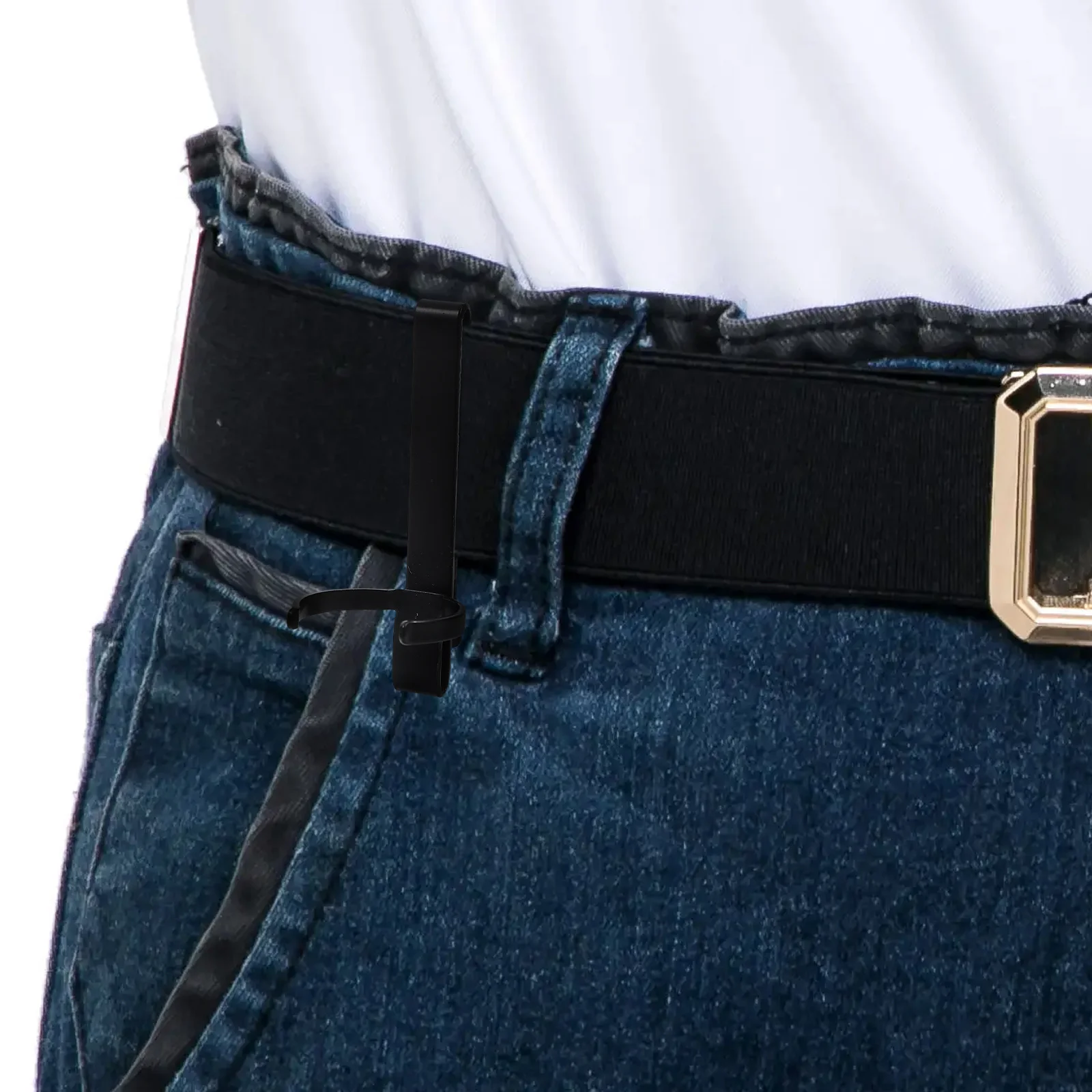 

Heavy Duty Iron Flashlight Belt Clip Slip-Resistant Durable For Construction Reusable Flashlight Clip For Belt Waist Light