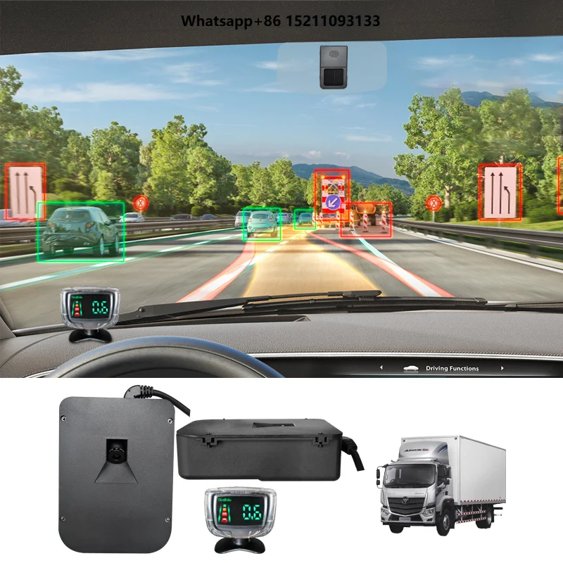 AlwayCare Adas Vehicle Side Sensor Forward Collision Lane Departure Warning System Speed Control Monitoring System Driving
