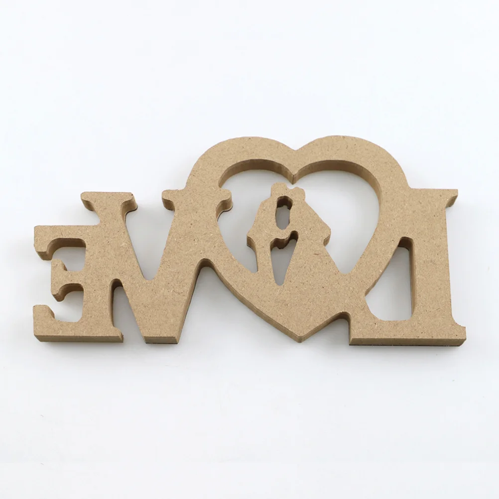 

Love Groom Bride Statue Wooden Craft Decor For Valentine'S Day Wedding Party Home Garden Decoration Letter Adornment