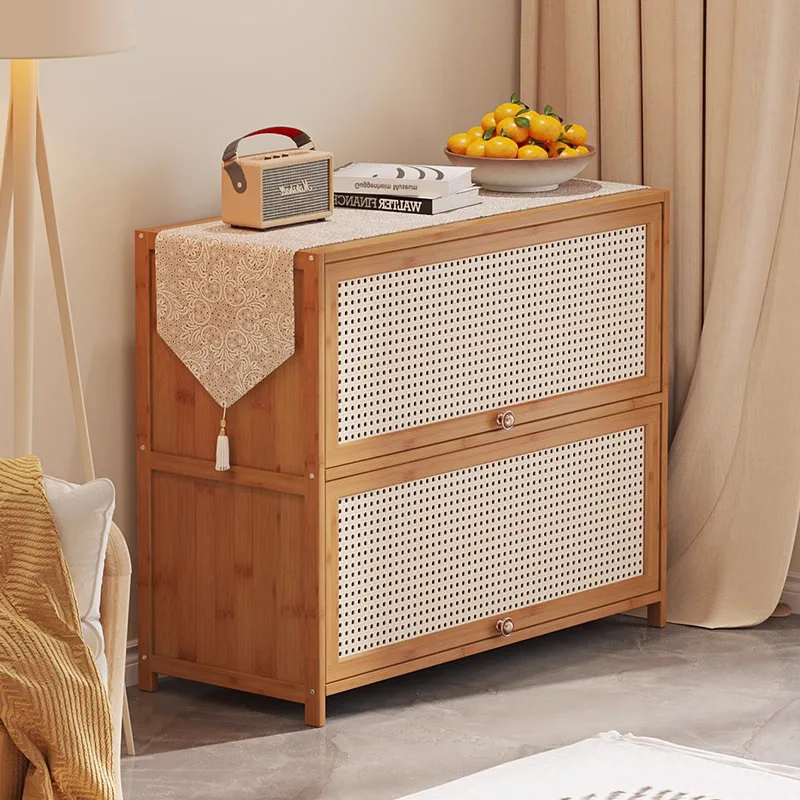 

Bedside table Bookcase with door Household children's corner Bookshelf Internet celebrity American TV Wall narrow cabinet