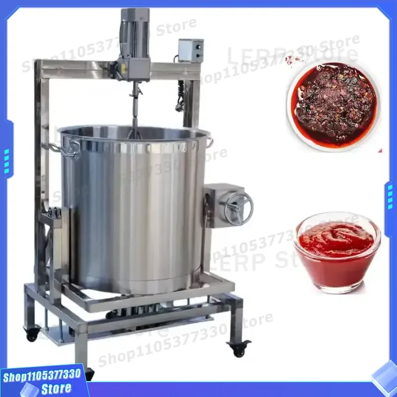 Juyou Electric Chili Pepper Sauce Maker 15-360L Large Capacity Hot Pot Stirring Machine Tomato Paste Blender Kettle for