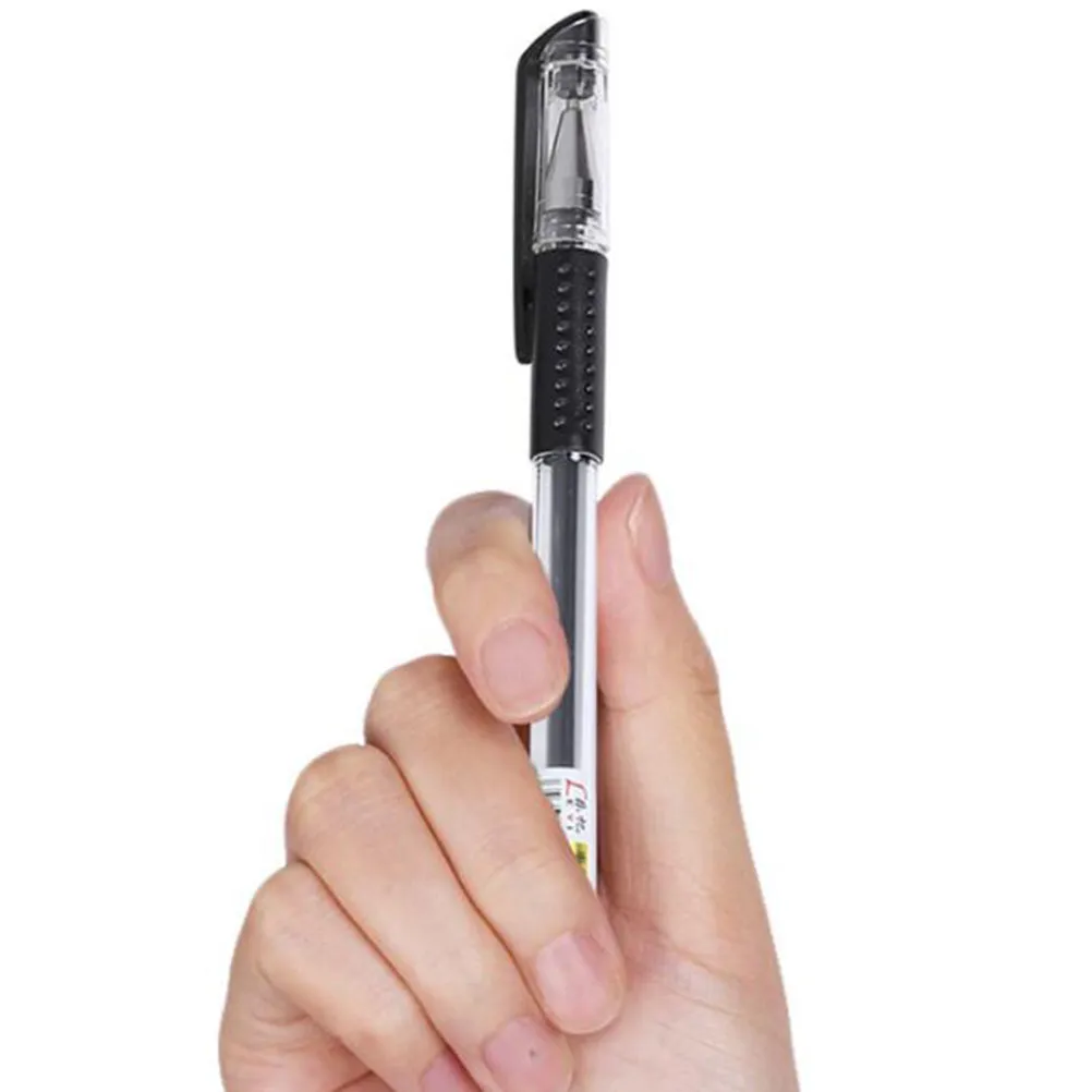 

Набор из 12 гелевых ручек с черными быстросохнущими чернилами для школы и офиса, канцелярский набор для письма