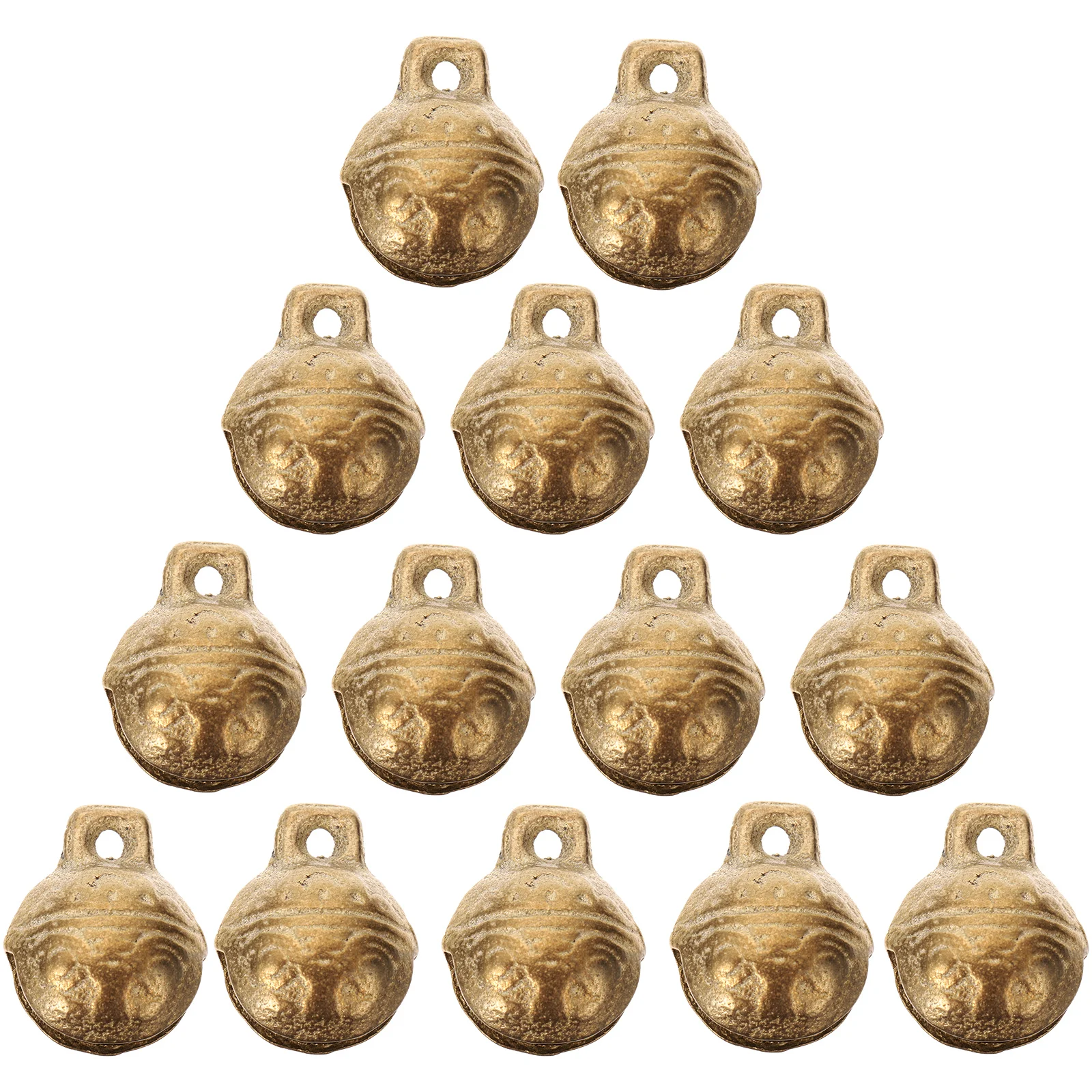 

30pcs Vintage Copper Bells Small Decorative Ornaments for Crafts Christmas Sled Charms Handmade Supplies Retro Accessories