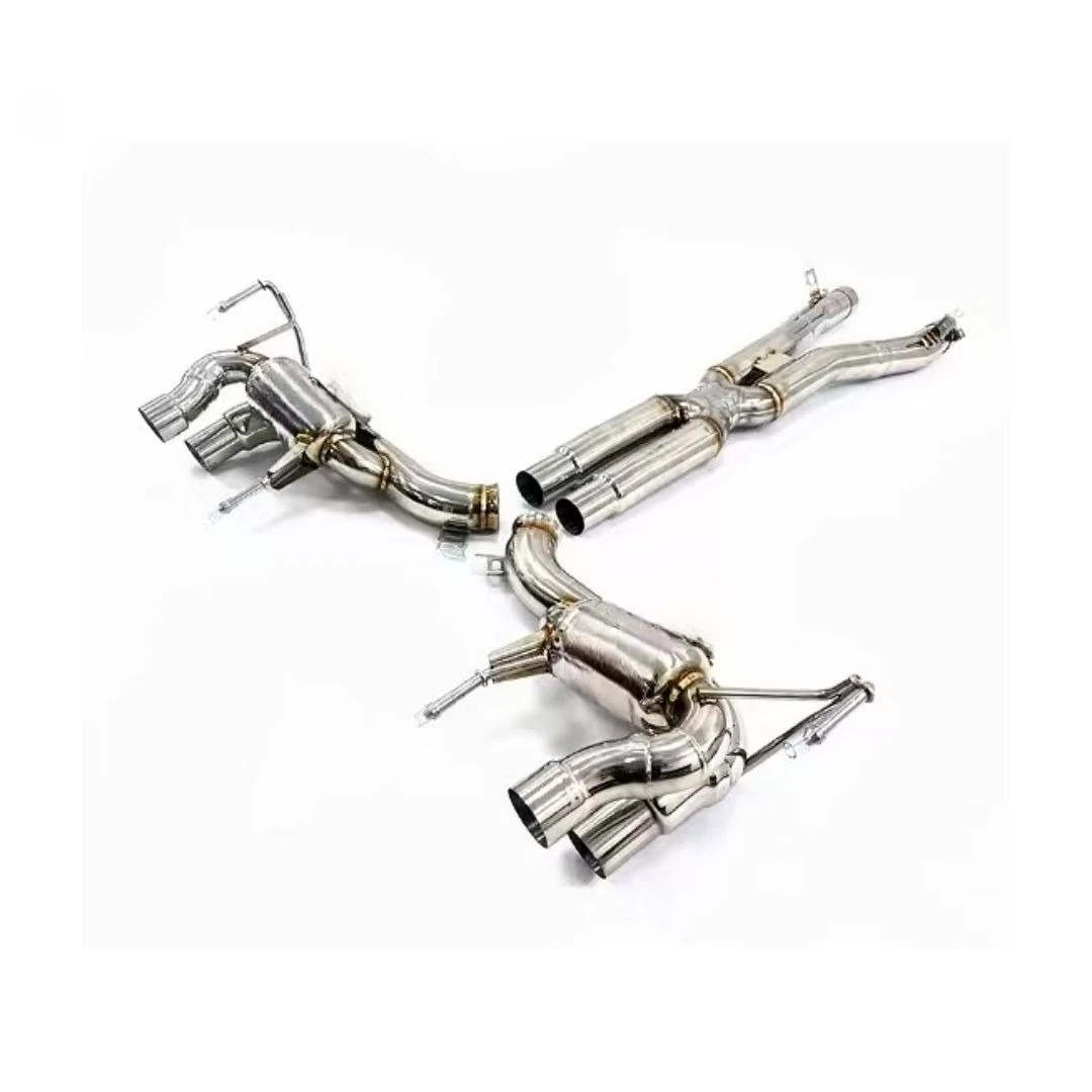 High-performance Stainless Steel CatBack Exhaust Pipe for Ferrari California 4.3 2009-2014 with Valve Exhaust Power Upgrade view 4