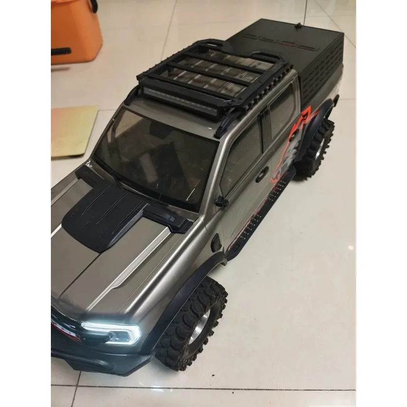 PETG Custom Upgrade Part, 3D Printed High Cargo Bed Box for CROSSRC EMO X7 1/8 Scale RC Crawler,  Tall Raised Rear Truck Bed
