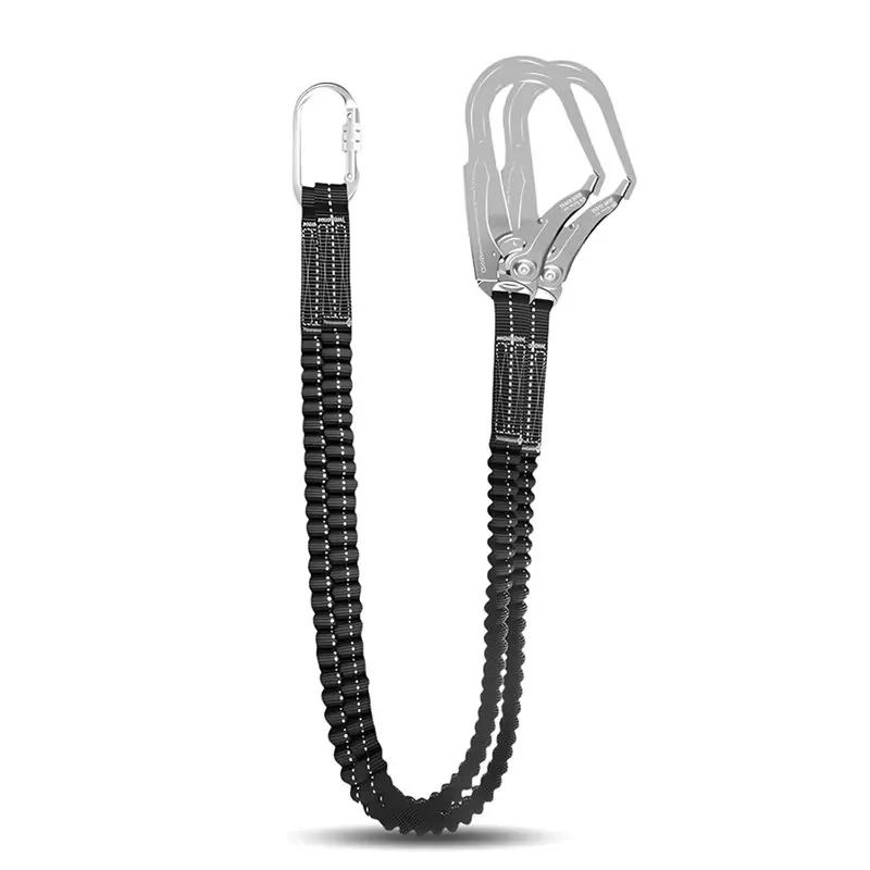 【RECOMENDAR】Extendable Safety Lead Belt With Carabiner Hook, Fall Protection Safety Belt, Elastic Hook Safety Belt, Anti-Fall Sa