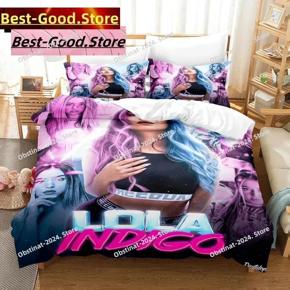 

Singer L-Lola Fashion Índigo Bedding Set Printed Bed Set With Pillowcase Duvet Cover Soft Single Double Queen Super King Size