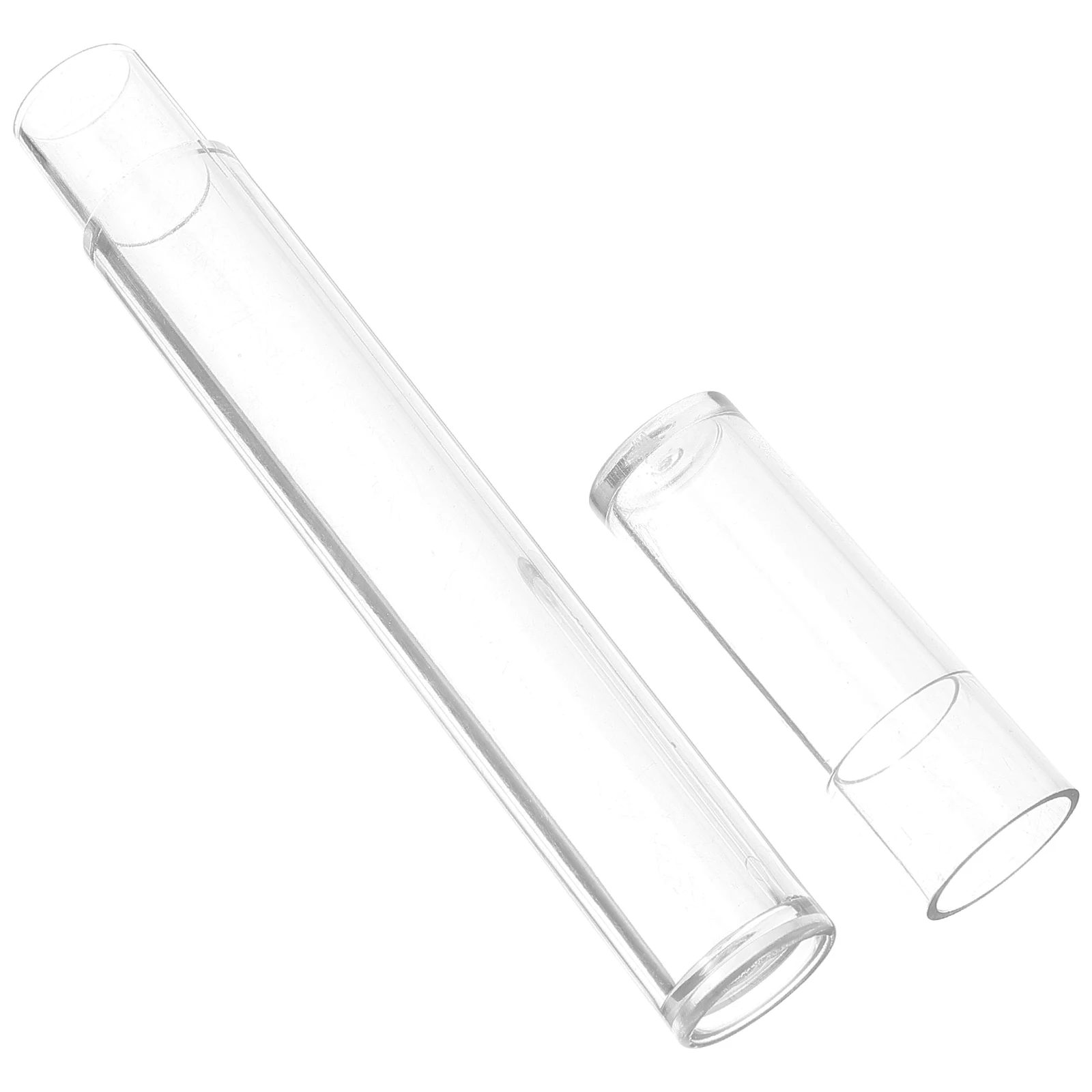 

Cylinder Tweezers Storage Box Travel Nails Plastic Manicure Eyelash Holder Case