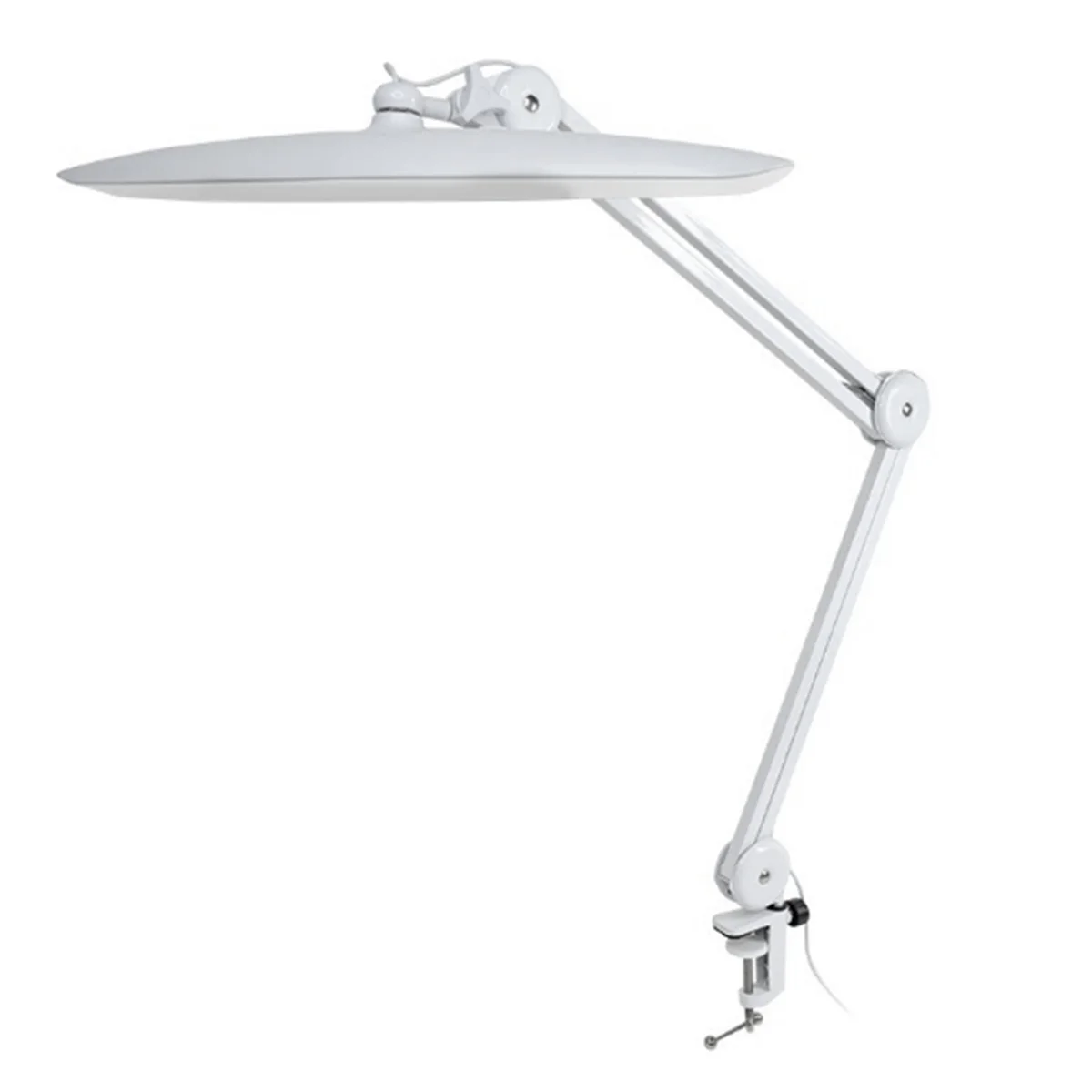 

N84R LED Lamp with Clamp 117 Pcs SMD 4 Level Brightness Task Light for Home Office Nail Technicians White US Plug