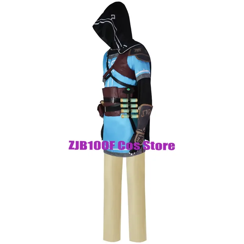 Link Cosplay Anime Tears Of The Kingdom Cosplay Costume Adult Unisex Uniform Halloween Party Role Play