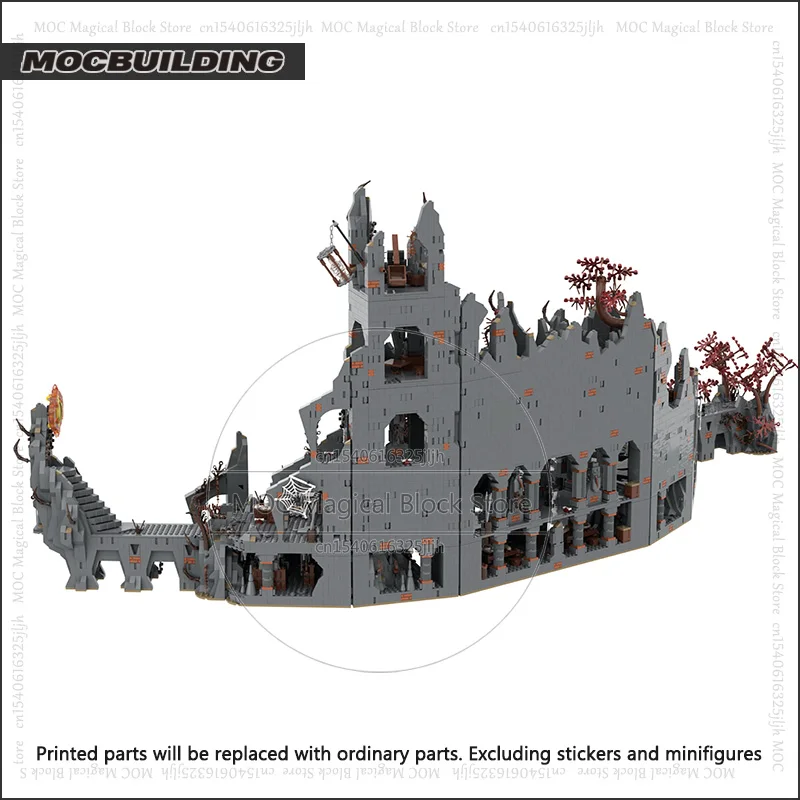 リング映画 UCS Dol-Guldur MOC ビルディングブロック城建築 DIY 組立技術レンガコレクションモデルおもちゃギフト
