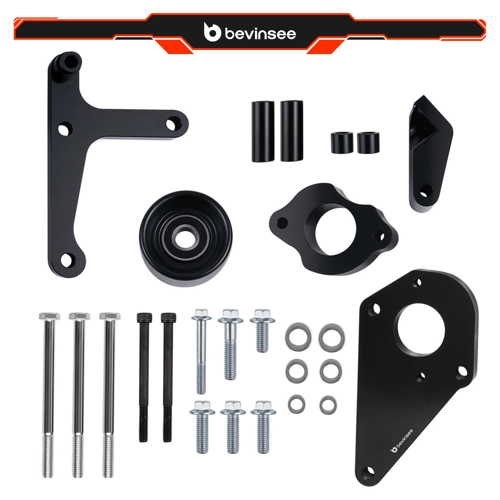 

For LS Truck Low Mount Alternator and Power Steering Pump Bracket Kit, for Camaro LS1 1998-2002