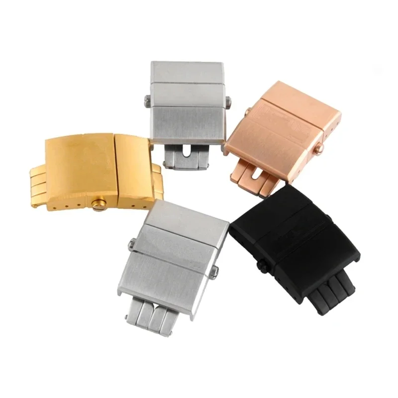 إكسسوارات الساعة مشبك لـ Ulysse Nardin Athens مشبك حزام مطاطي مشبك فراشة من الفولاذ المقاوم للصدأ 20 مم #6