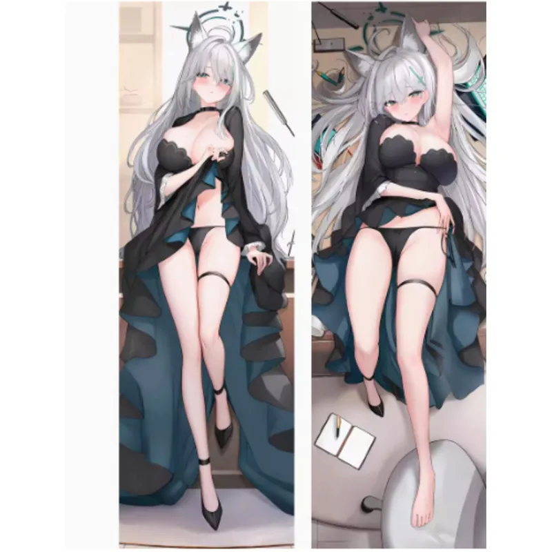 Anime Blue Archive Sunaōkami Shir Sexy Dakimakura Hing Body Pillow Case Cover Pillowcase Cushion Bedding Gifts New MLCY