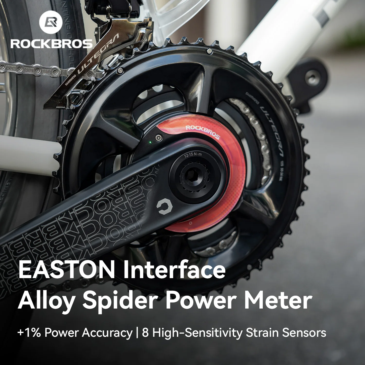 ROCKBROS Road Bike Claw Power Meter EASTON Interface IPX7 Waterproof With Data Monitoring Crankshaft Code Table Accessories