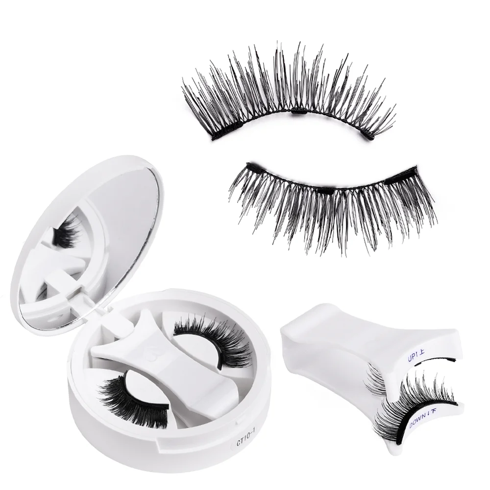Magnetisches Wimpern-Set mit integriertem Wimpernzange, dicke Volumenwimpern für das wiederverwendbare magnetische Wimpern im europäischen und amerikanischen Stil