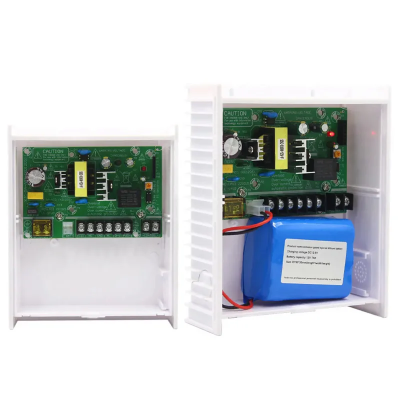 

DC 12V 2A/3A/5A Power Supply w/ Backup Battery Interface RFID card Access Control System Power Supply AC 100~240V