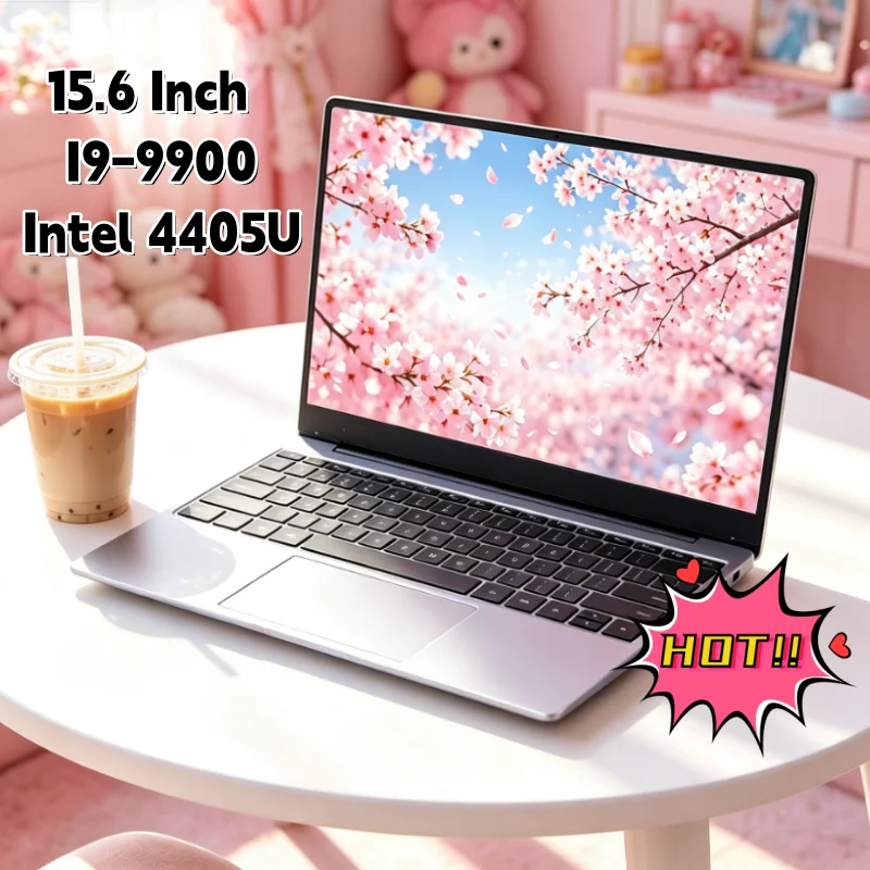 2026 15.6 Inch Sleek Portable Notebook Win11 DDR4 16GB/32GB RAM 2TB SSD Business Office Laptop PC I9-9900 Intel 4405U