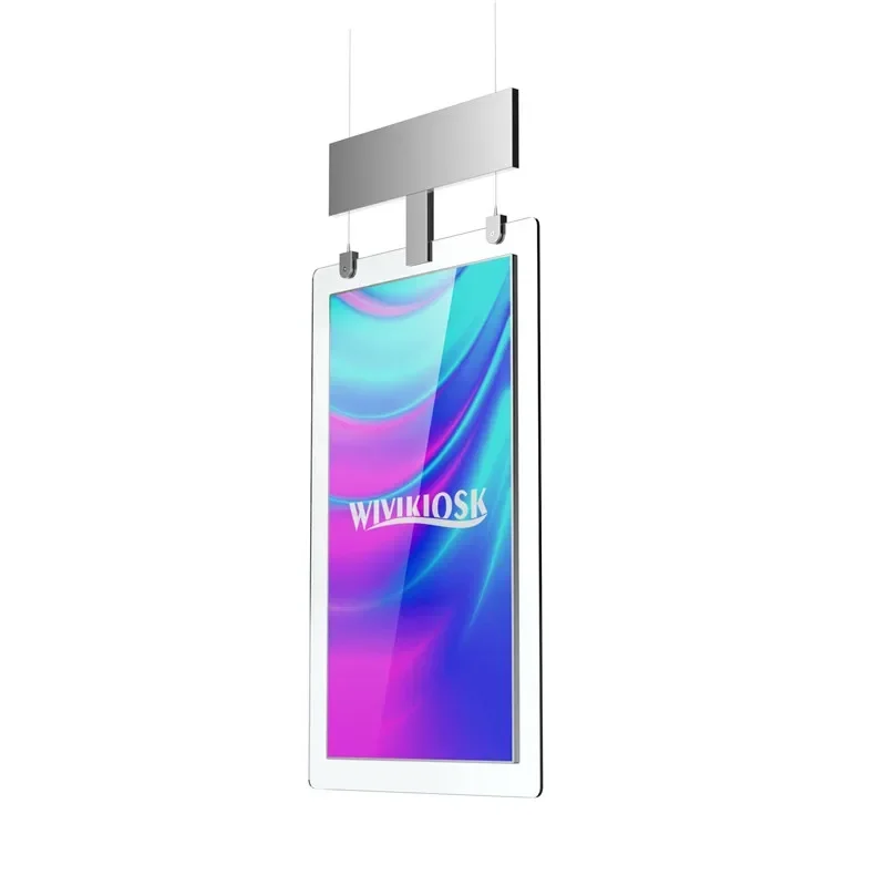 

Brand New 43 Inch Hanging Double Sided Transparent Lcd Screen Thin Advertising Video Display Player Double Signage Digital