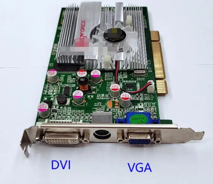 Karta graficzna FX5500 FX5200 PCI DDR 256M Karta graficzna PCI Karta wideo PCI z CRT DVI S-Video