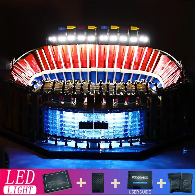 DIY LED Light Kit For Lego 10284 Camp Nou - FC Barcelona（Only LED Light,Without Blocks Model）