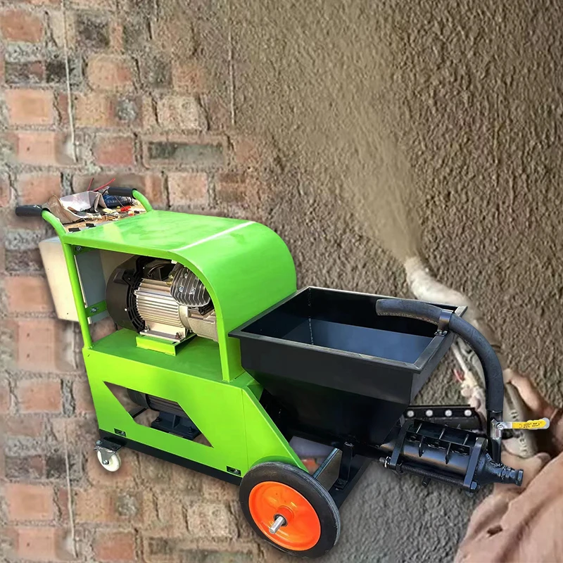 Hot Sale 311 Mini Electric Wall Cement Shotcrete Plastering Machine Concrete Mortar Spraying Engine Pump Motor Core Components
