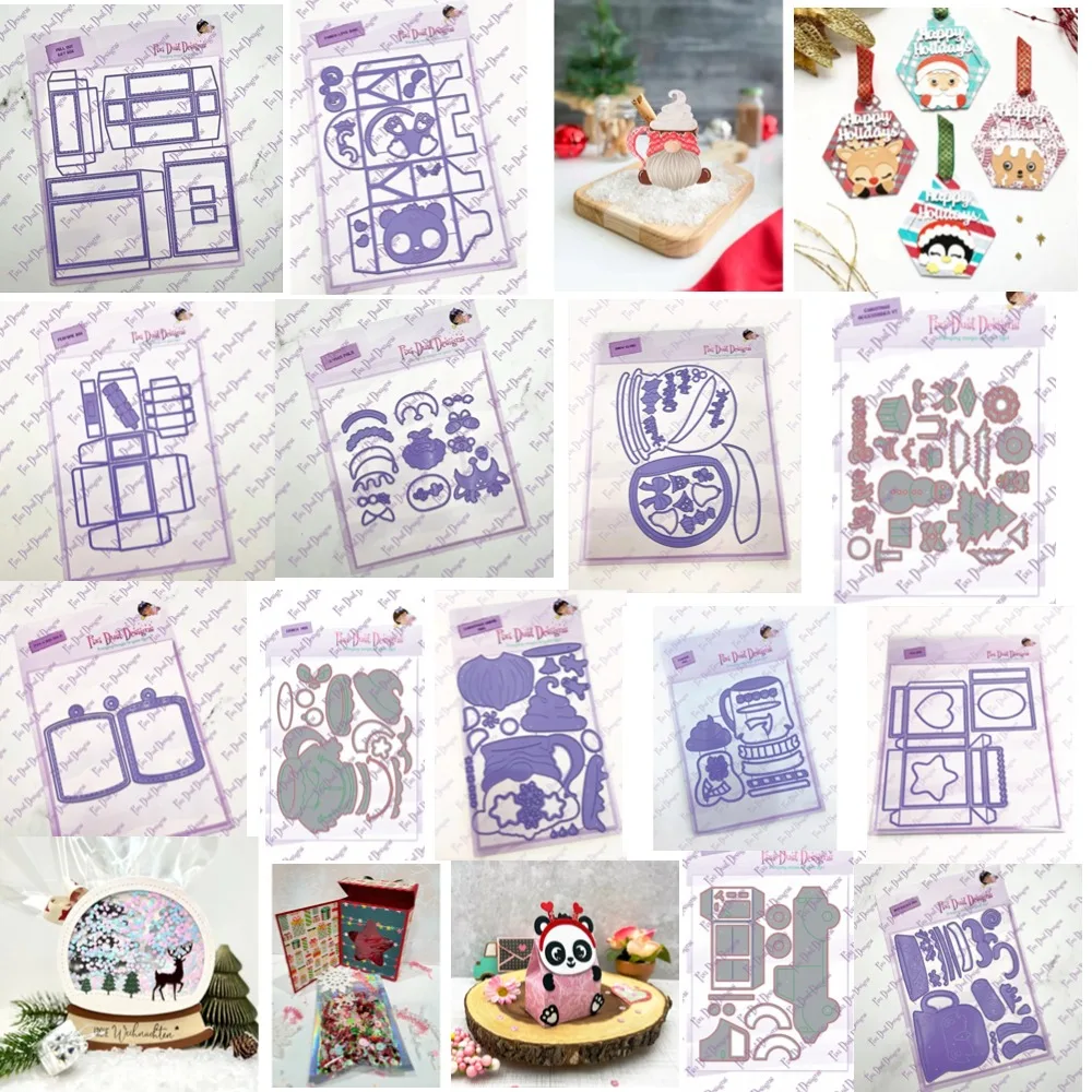 

Good Cartoon Gift Box scrapbook Diary Decoration Stencil Embossing Template DIY Greeting Card Handmade 2024