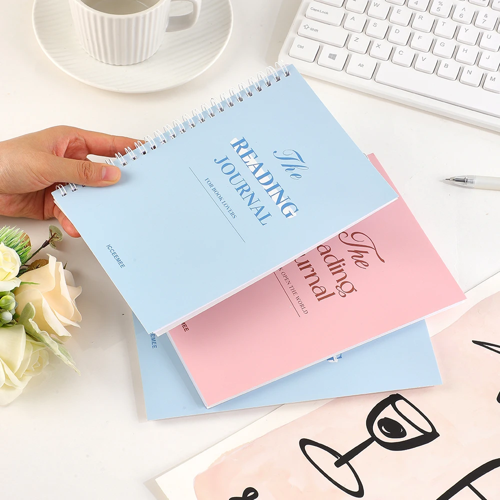 56 Sheets Undated Reading Journal Book Log & Review Templates with Bookshelf For Book Lovers Readers Review Books Easily Planner