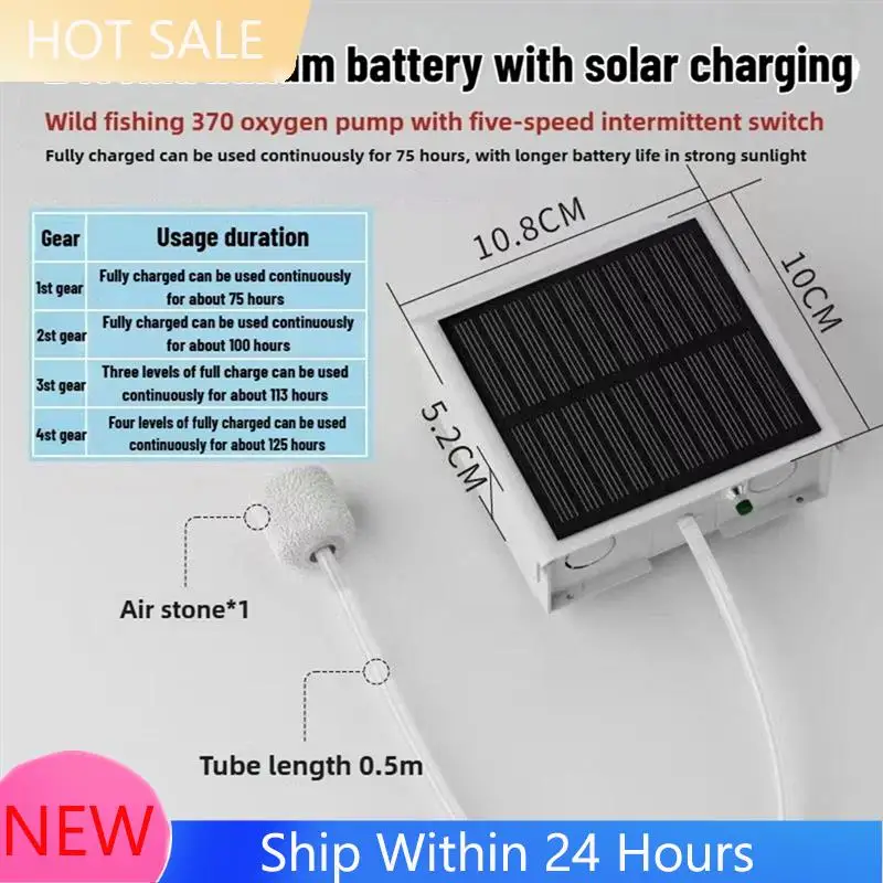

A78K New 4400Mah Wild Fishing Five-Speed Flush Pump Charging Atmospheric Volume Silent Oxygenator Fish Tank Solar Oxygen Pump