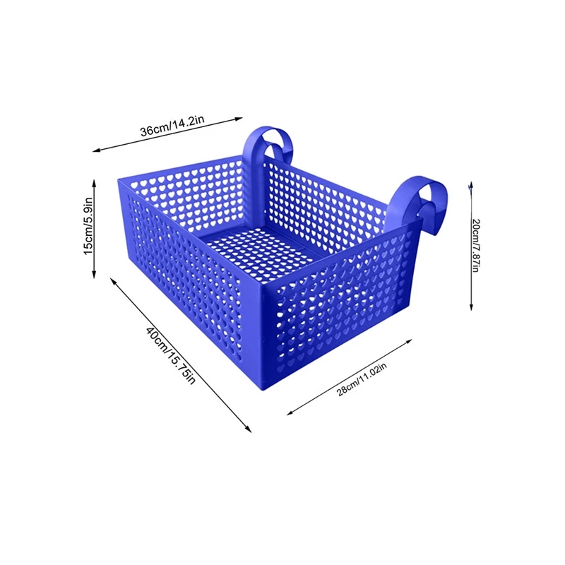 ตะกร้าเก็บสระว่ายน้ำ2ชิ้นโครงแบบพกพาแขวนได้ที่ถอดออกได้ที่เก็บเครื่องดื่มในสระว่ายน้ำอุปกรณ์เสริมสำหรับสระว่ายน้ำ