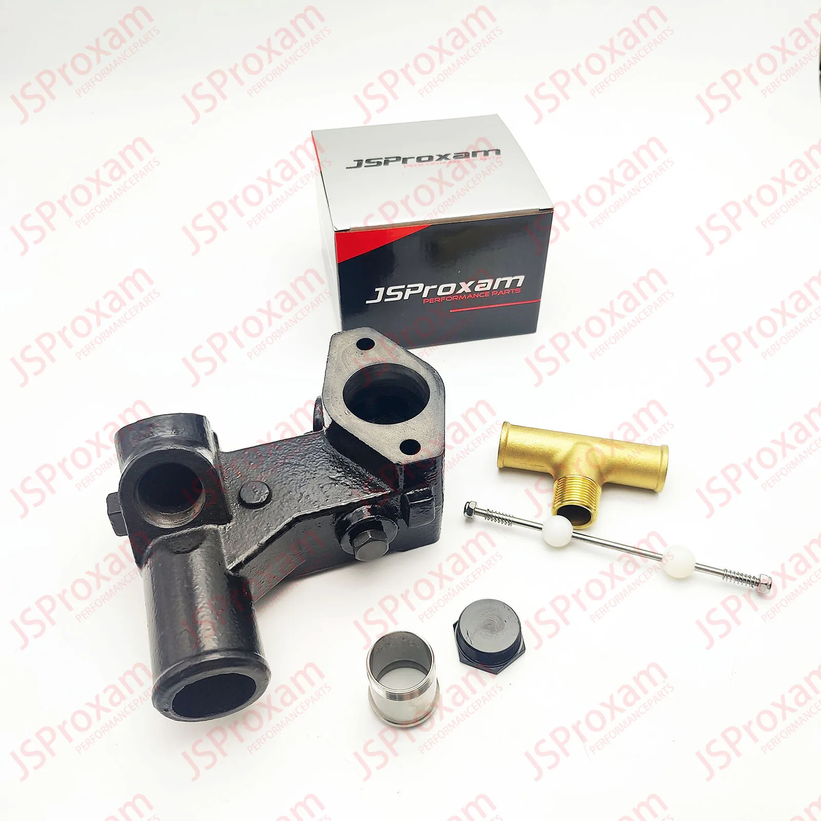 8M0061381 Replaces Fit For Mercruiser 87290A4 305 5.7 350 454 502 7.4 8.2 bravo v8 Thermostat Housing Kit Tee Valve