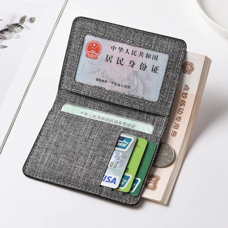 1Pc New Super Slim Soft Wallet PU Material Mini Credit Card Wallet Purse Card Holders Men Wallet Thin Small Short Skin Wallets