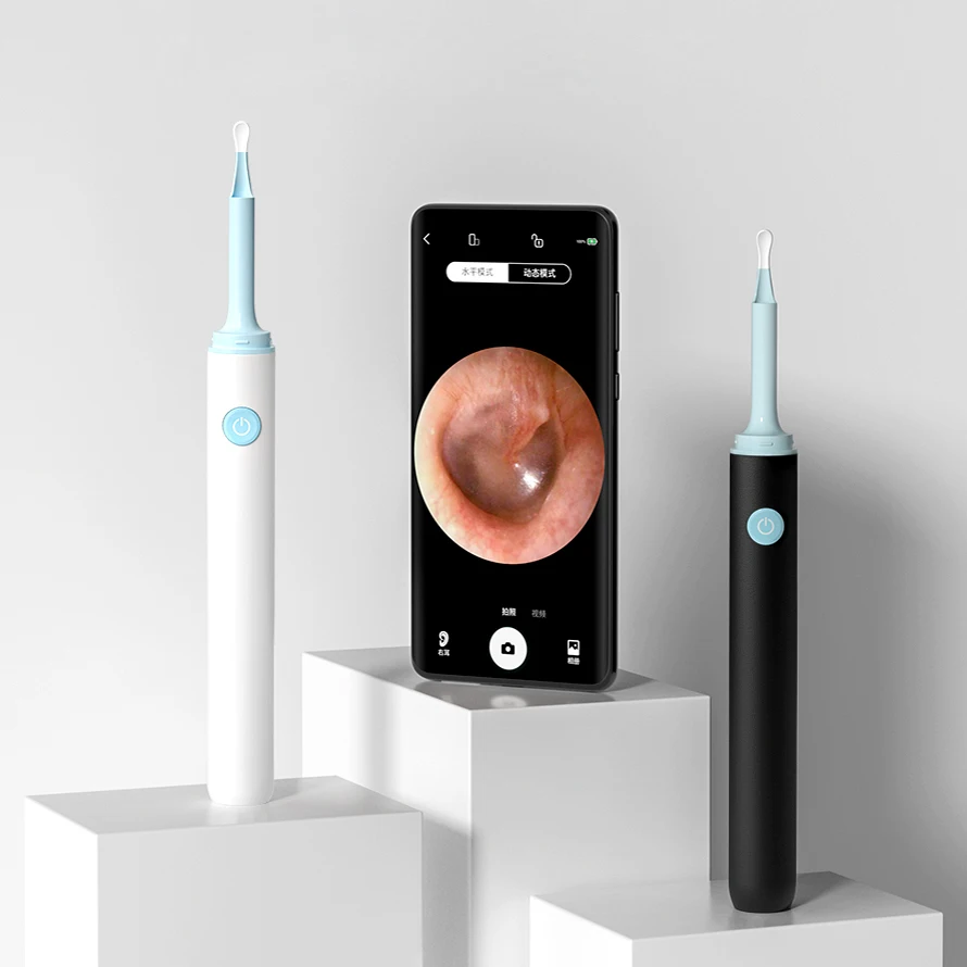 

5MP Wireless Smart Mini Camera WiFi Visual Ear Wax Cleaner Spoon Endoscope Otoscope Earwax Removal Tool for Android and iPhone