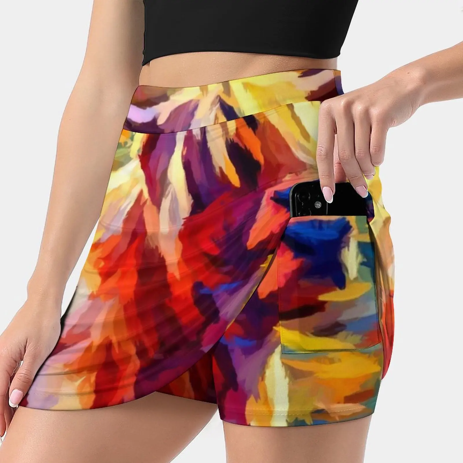 Highland Cow 4 Korean Fashion Skirt Summer Skirts For Women Light Proof Trouser Skirt Highland Cow Cattle Agriculture Farm