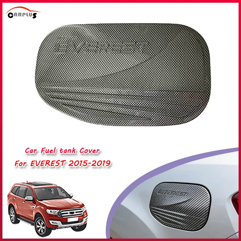 

Carbon Color oil Fuel Tank Cover accessories For FORD EVEREST 2015-2019 Auto Fuel Tank Accessories