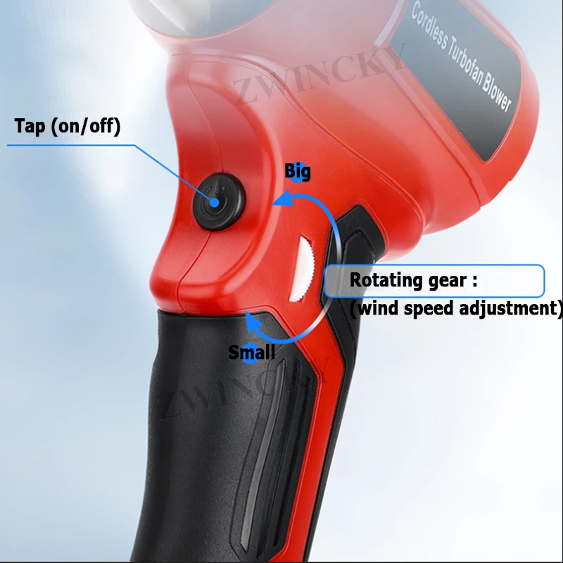 Pistola sopladora de chorro, ventilador Turbo violento para Makita/Dewalt/Milwaukee/Bosch/Ryobi, batería de 18V y 20V, miniventilador de chorro de mano inalámbrico