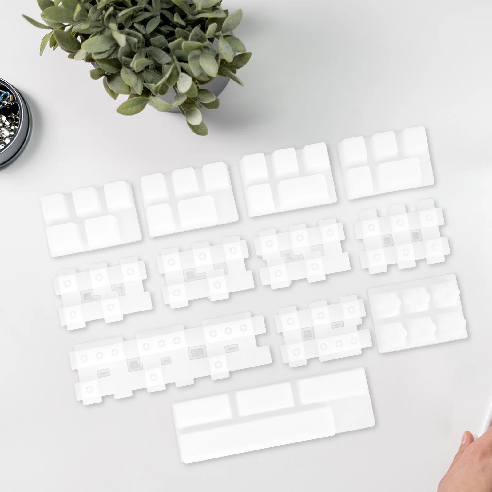 

1 Set Smooth Mechanical Keyboard Keycap Mold Silicone Diy Keycaps Making Tool Epoxy Resin Crafts Nonstick Casting Molds Jewelry
