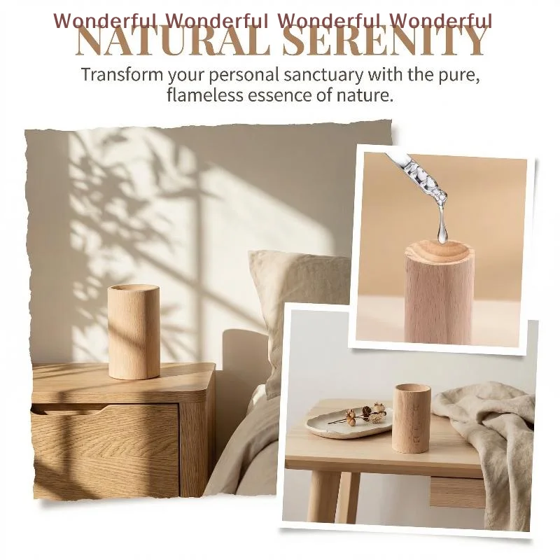 

Минималистичный деревянный аромадиффузор без пламени, ультразвуковой увлажнитель воздуха для эфирных масел, бесшумный, для йоги и медитации