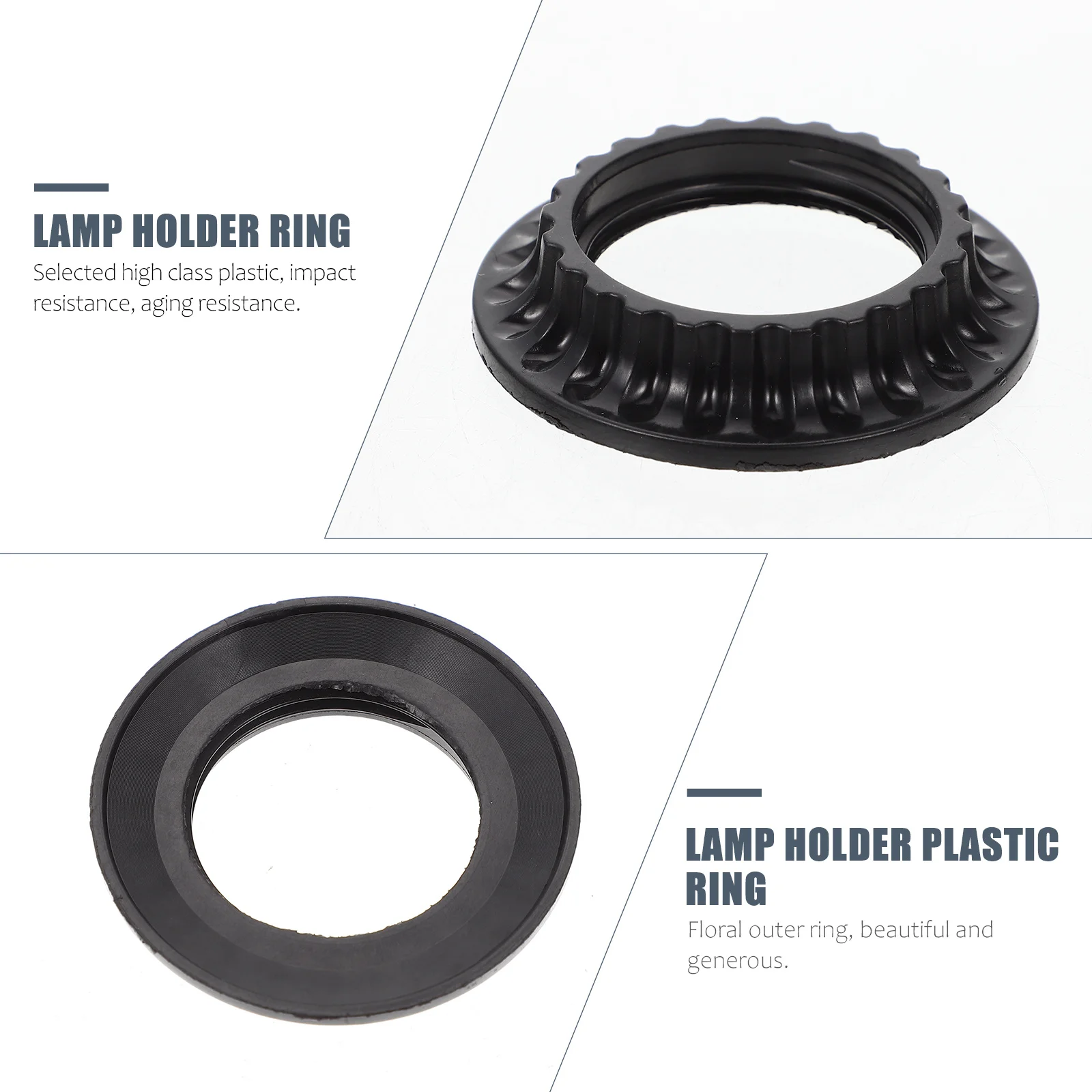 

10 шт. E26 держатель лампы крепежное кольцо премиум-пластик прочный разъем для светильника для дома DIY освещение лампа аксессуар