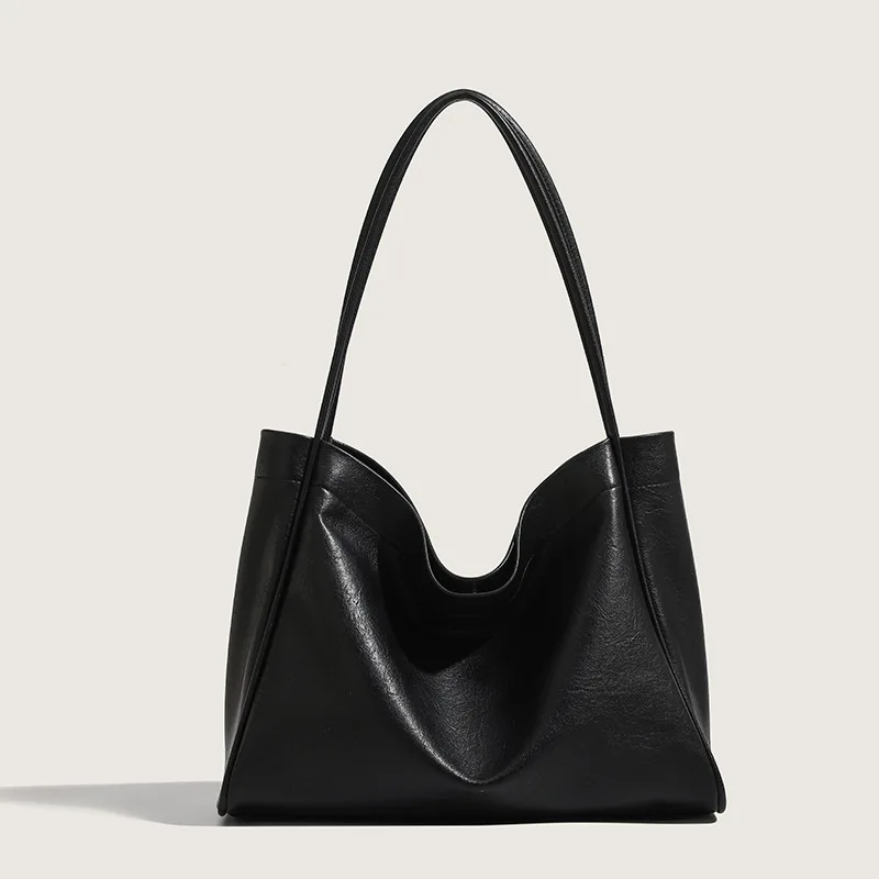 Borsa tote da donna Borsa sotto le ascelle alla moda Borsa a tracolla in morbida pelle PU di grande capacità Borsa a tracolla retrò Borse a secchiello portatili casual