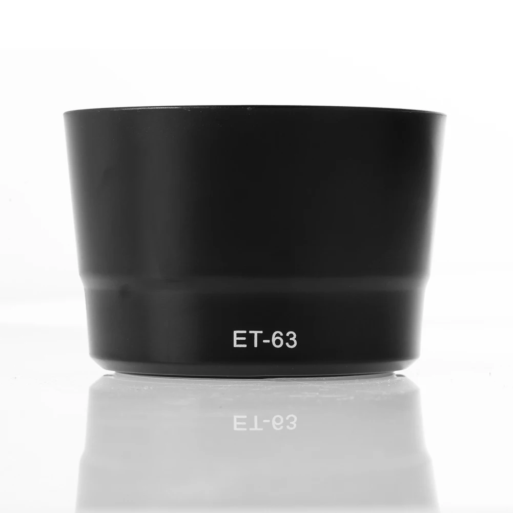 1 PC ET-63 Lens Hood Reversible Lens Hood Shade Lens Hood Lens Hood Shade Replace for Canon EF-S 55-250mm F/4-5.6 IS STM