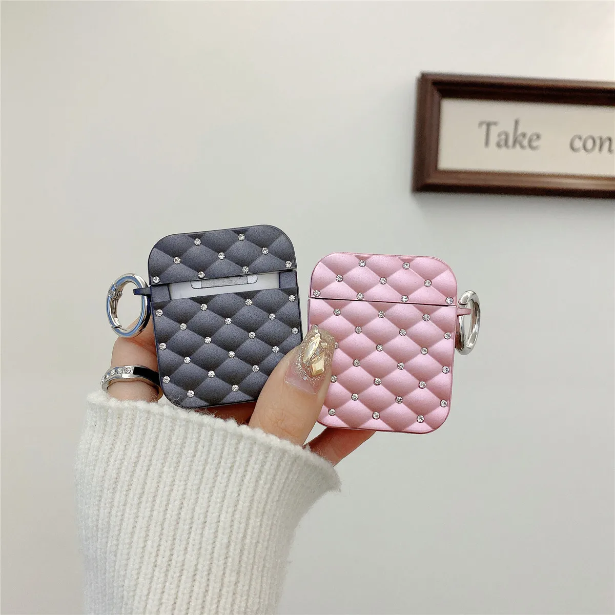 Novo luxo bling glitter tpu caso diamantes capa protetora para airpod pro 2