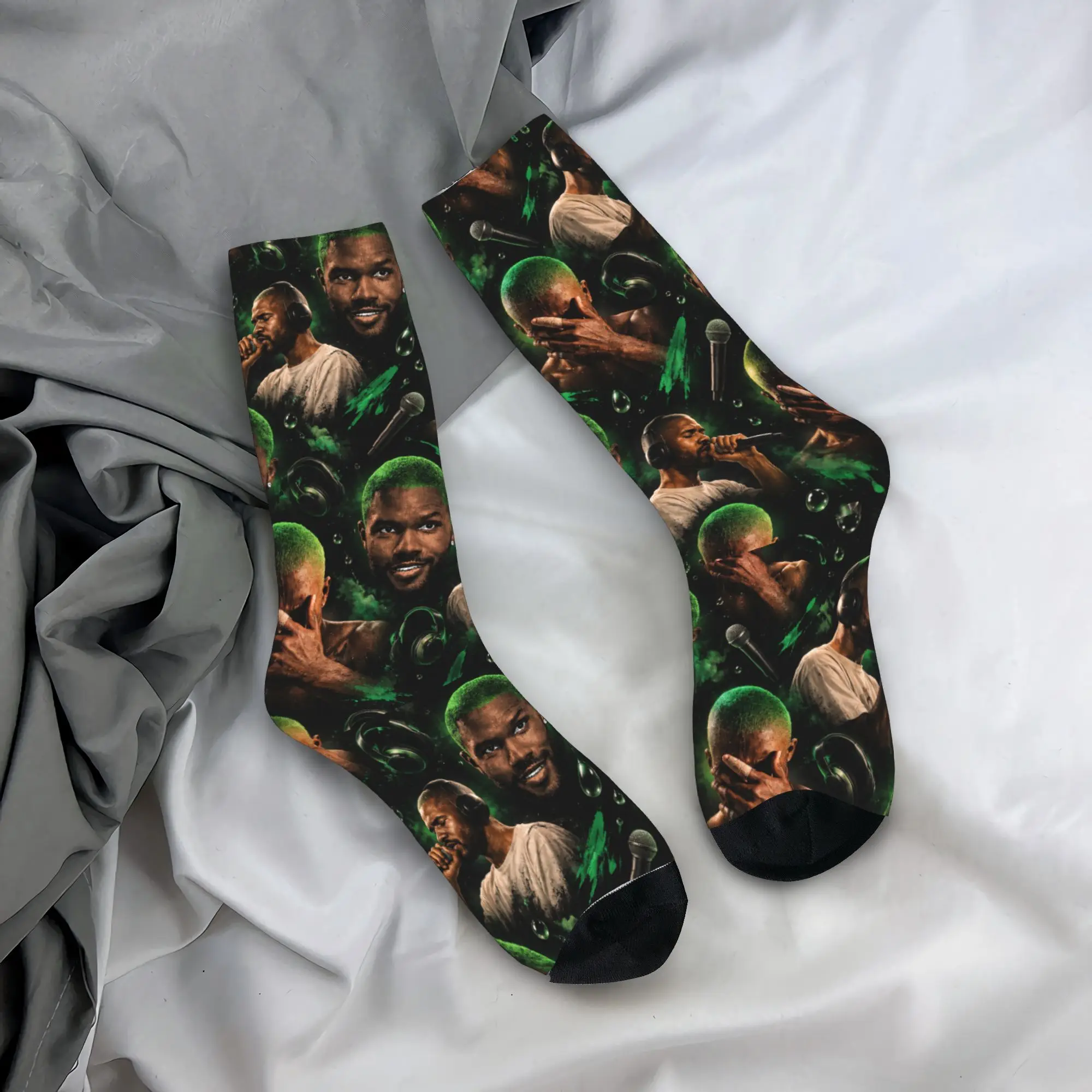 BLOND Print Stockings Men Rapper Frank Graphic Socks Soft Breathable Socks Spring Running Sports Non Slip Graphic Socks