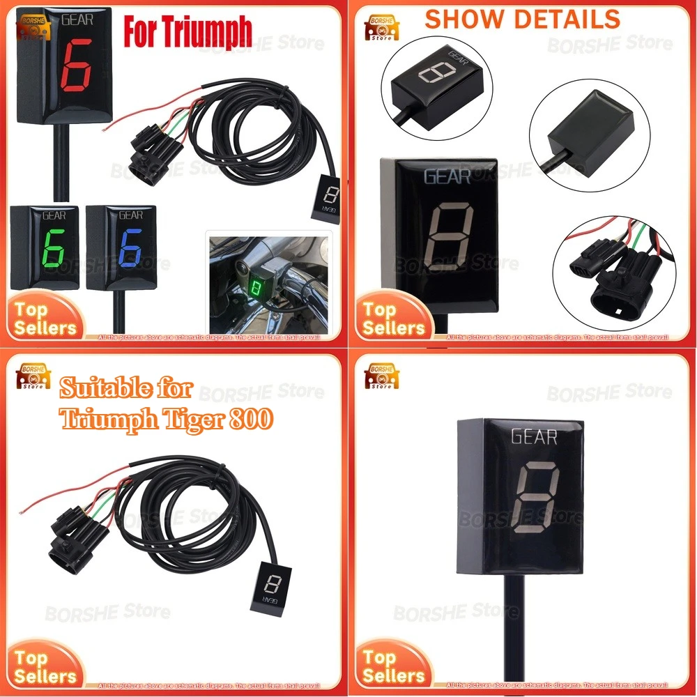 

2026 Suitable for Triumph Tiger 800 LED Digital Gear Position Indicator Dashboard Display Meter for Motorcycle and Automotive