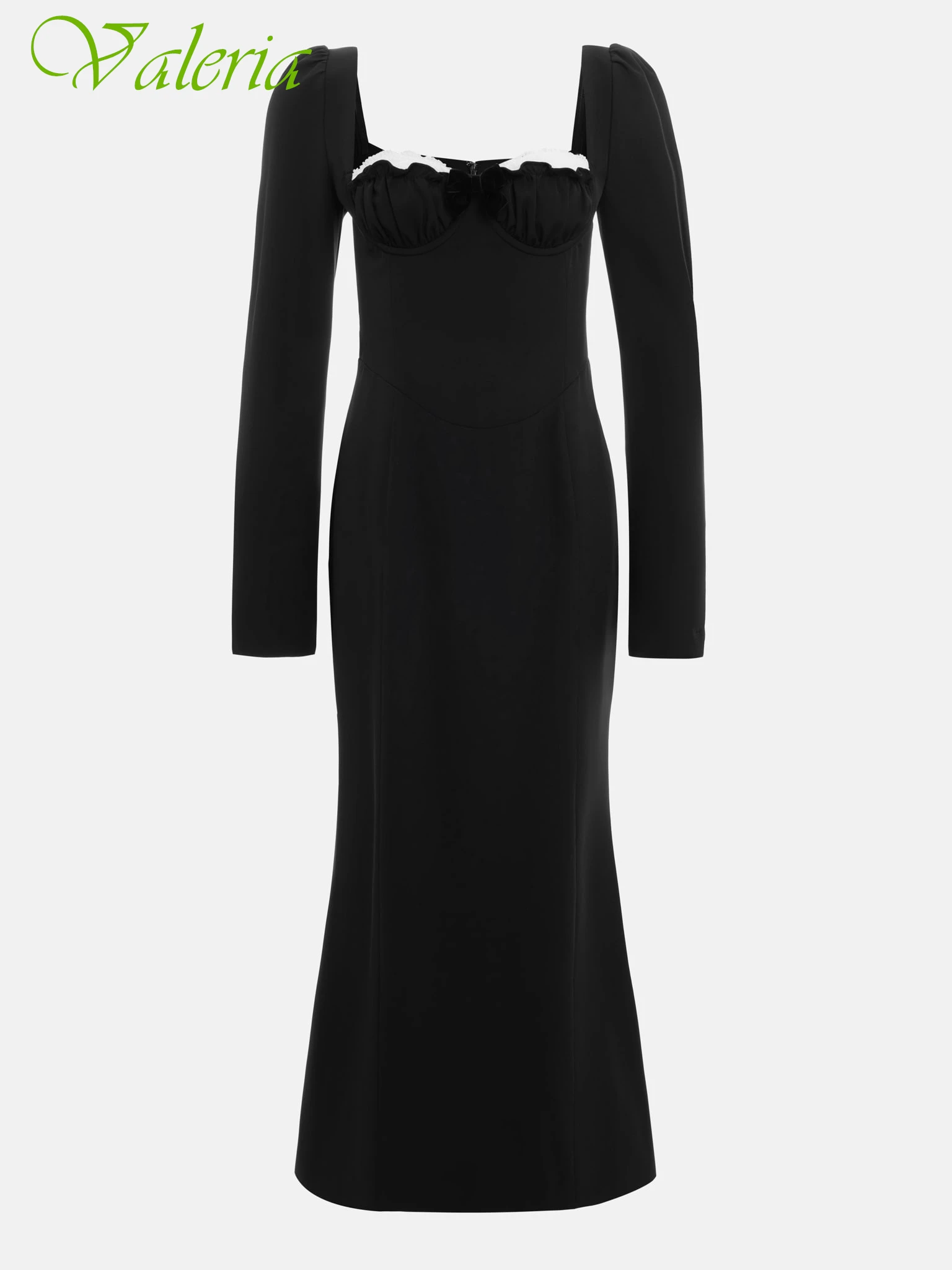 

Customized Mermaid Square Collar Elegant Formal Evening Dress Delicate Bespoke Occasion Gowns Fashion Modern Party Dress