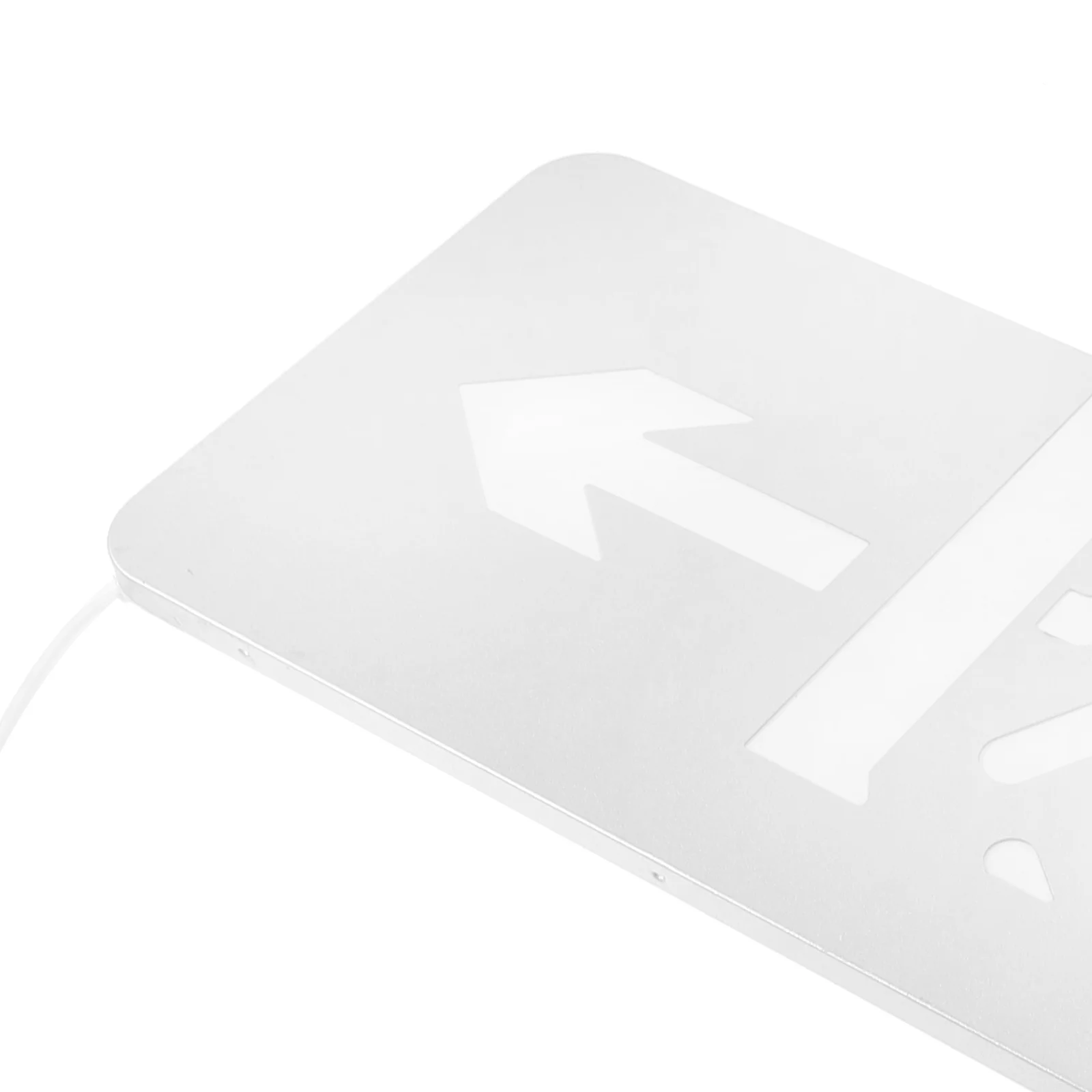 Hanging LED Exit Emergency Light Stainless Steel Safety Sign High Visibility Night Guidance Public Places Exit Sign