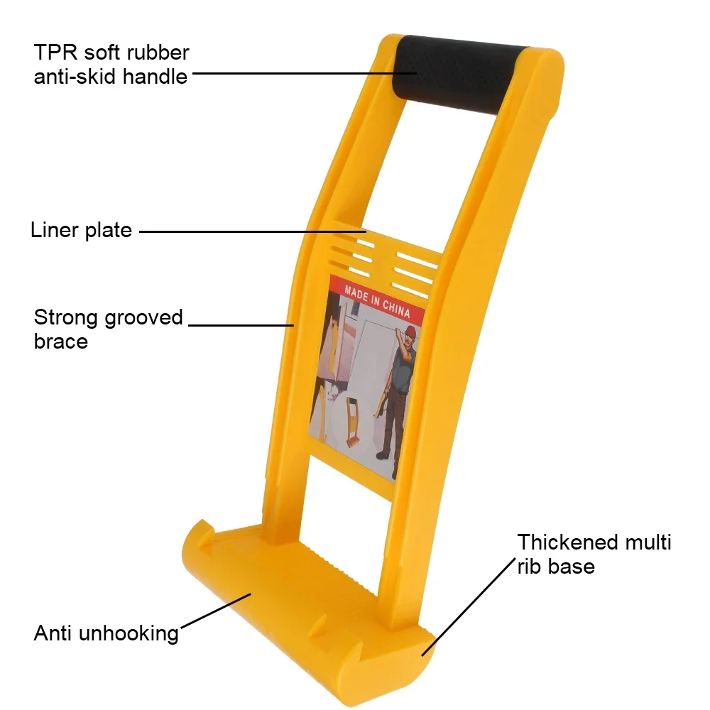 

Giant Panel Carrier Plier 80kg Load Lifter Marble Plasterboard Wooden Board Extractor Woodworking Tool