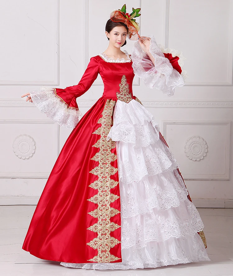 Robe de mariée géorgienne à lacets, robe de bal Marie Antoinette pour femmes, robe de soirée victorienne